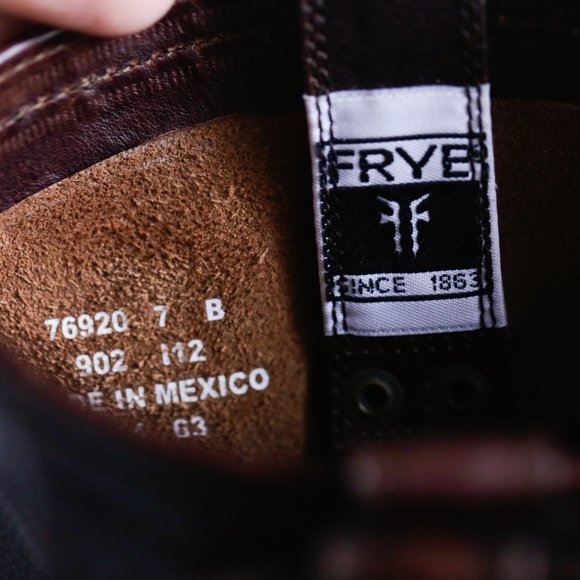 Frye Brown Leather Chestnut Classic Pull on Bootie - Picture 9 of 12